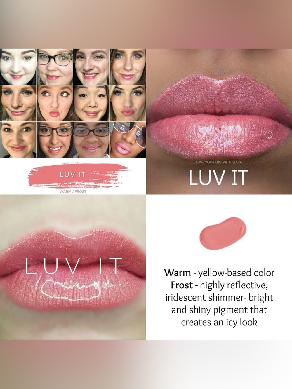 SeneGence Luv It Lipstick - Warm Frost Pink